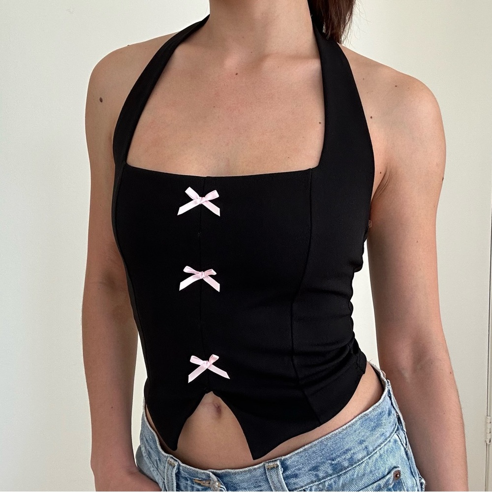 NWT Bow Halter Top